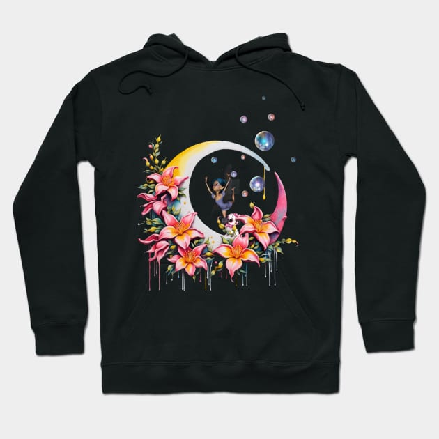 Fairy dancing on the moon Hoodie by Nicky2342